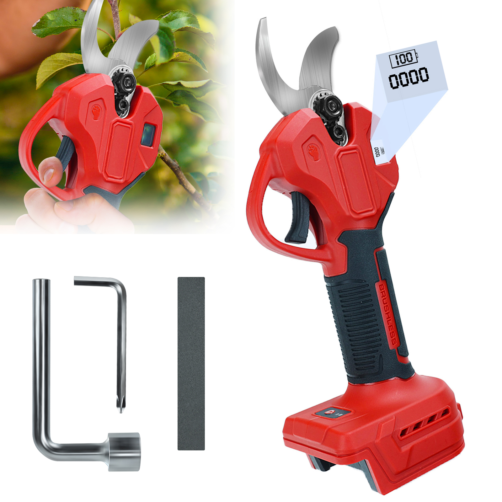 Gardening Tools Basic - 30mm Brushless Electric Pruning Shears 600W