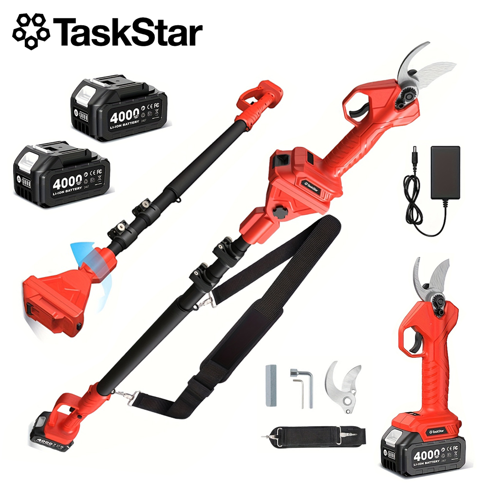 Gardening Tools Scissors - TaskStar 2-in-1 Electric Pruning Shears With