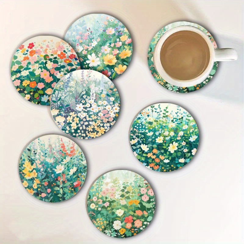 Gardening Tools Store - 2D Spring Garden Art Wooden Coaster