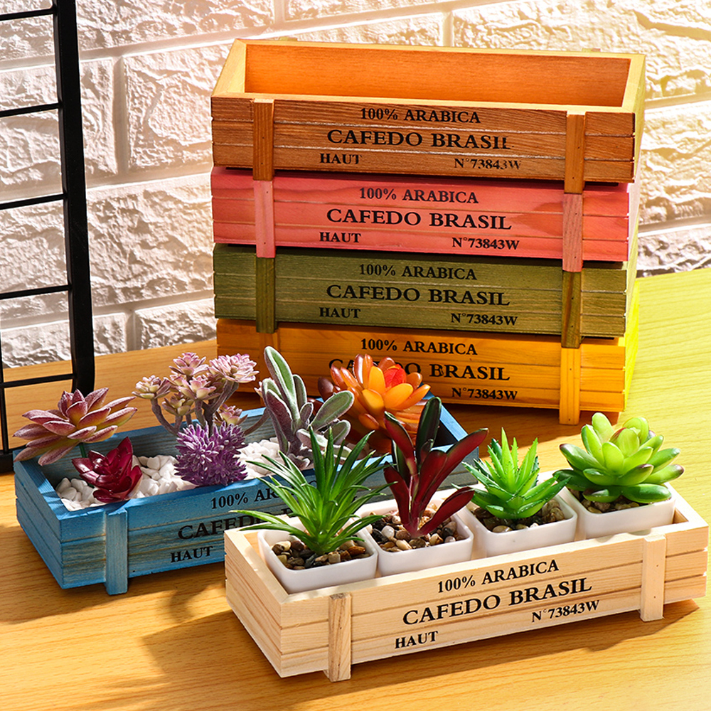 Natural Wooden Flowerpot Garde - Gardening Tools Vintage recensie en prijs