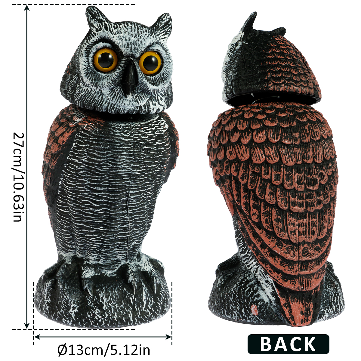 Fake Owl Decoy Plastic Owl Sca - Gardening Tools Store recensie en prijs