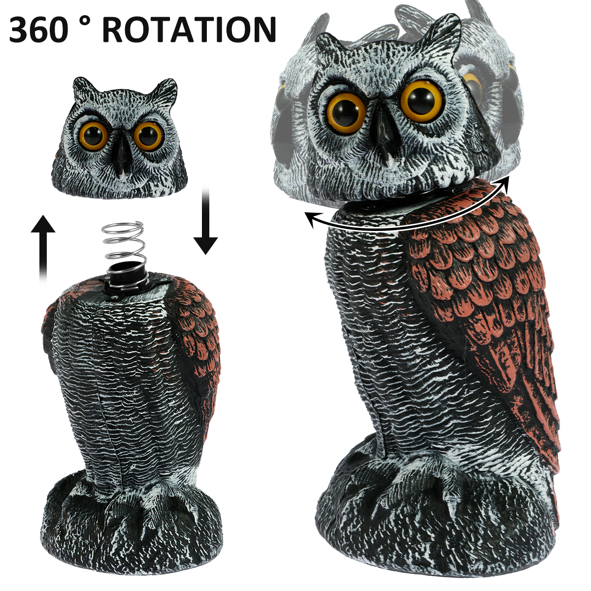 Fake Owl Decoy Plastic Owl Sca - Gardening Tools Store recensie en prijs