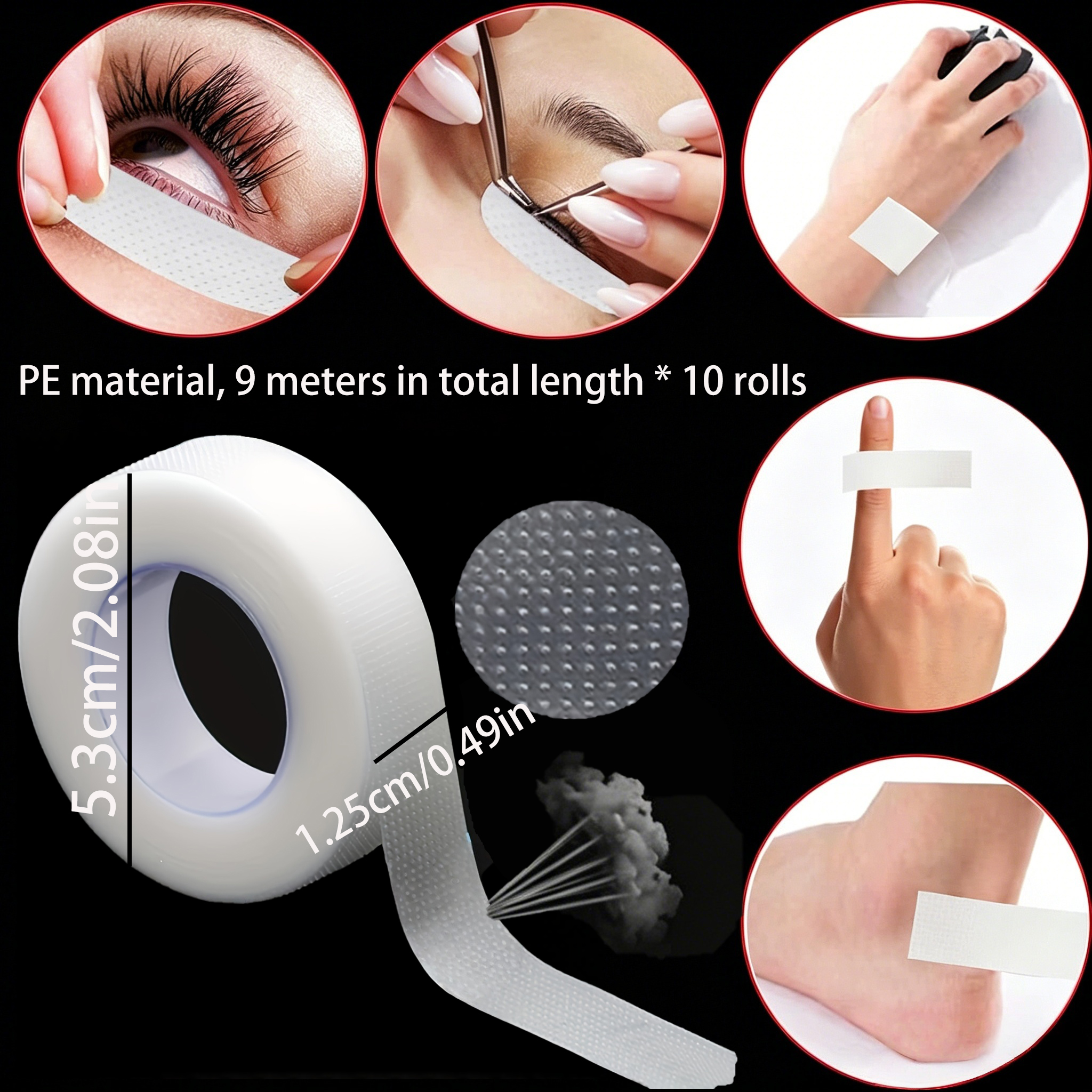 10 Rolls 9m PE Eyelash Extensi - Grafting Tape recensie en prijs
