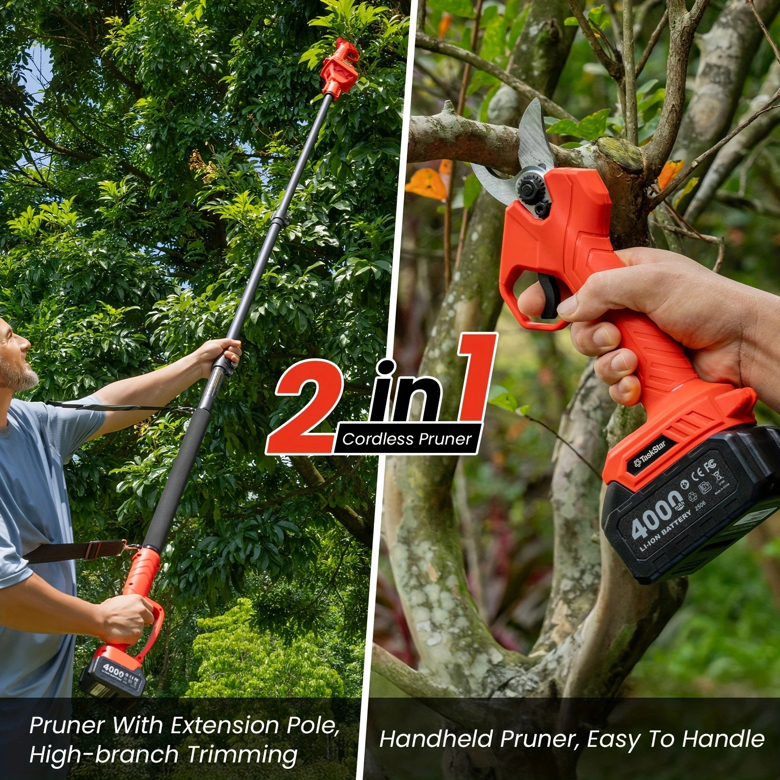 TaskStar 2-in-1 Electric Pruni - Gardening Tools Scissors recensie en prijs