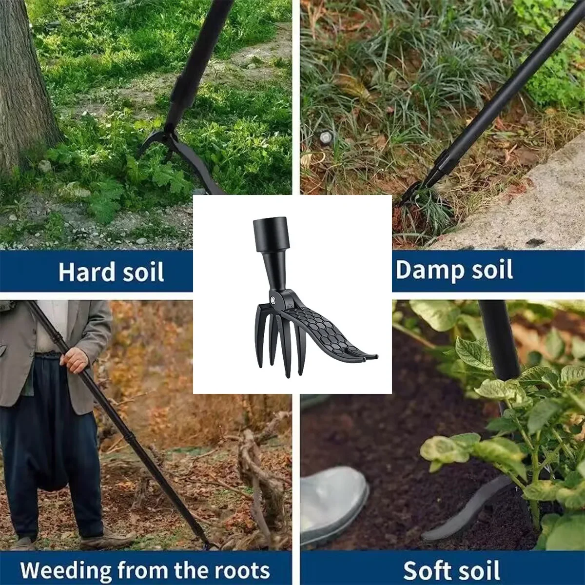 Stand Up Weed Puller Tool with - Grass Seed Spreader recensie en prijs