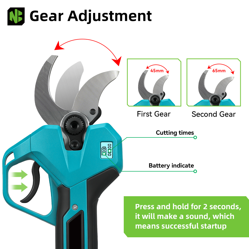 NEWBENY 65MM Cordless Electric - Gardening Tools Scissors recensie en prijs