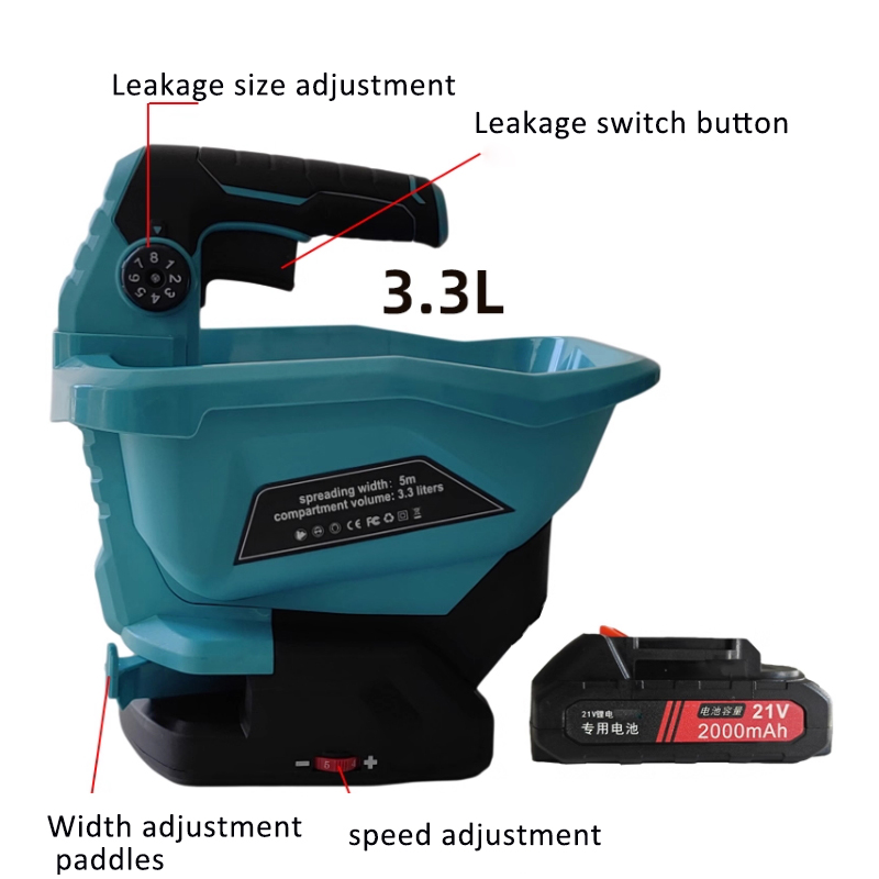 3.3L Automatic Fertilizer Spre - Grass Seed Spreader recensie en prijs