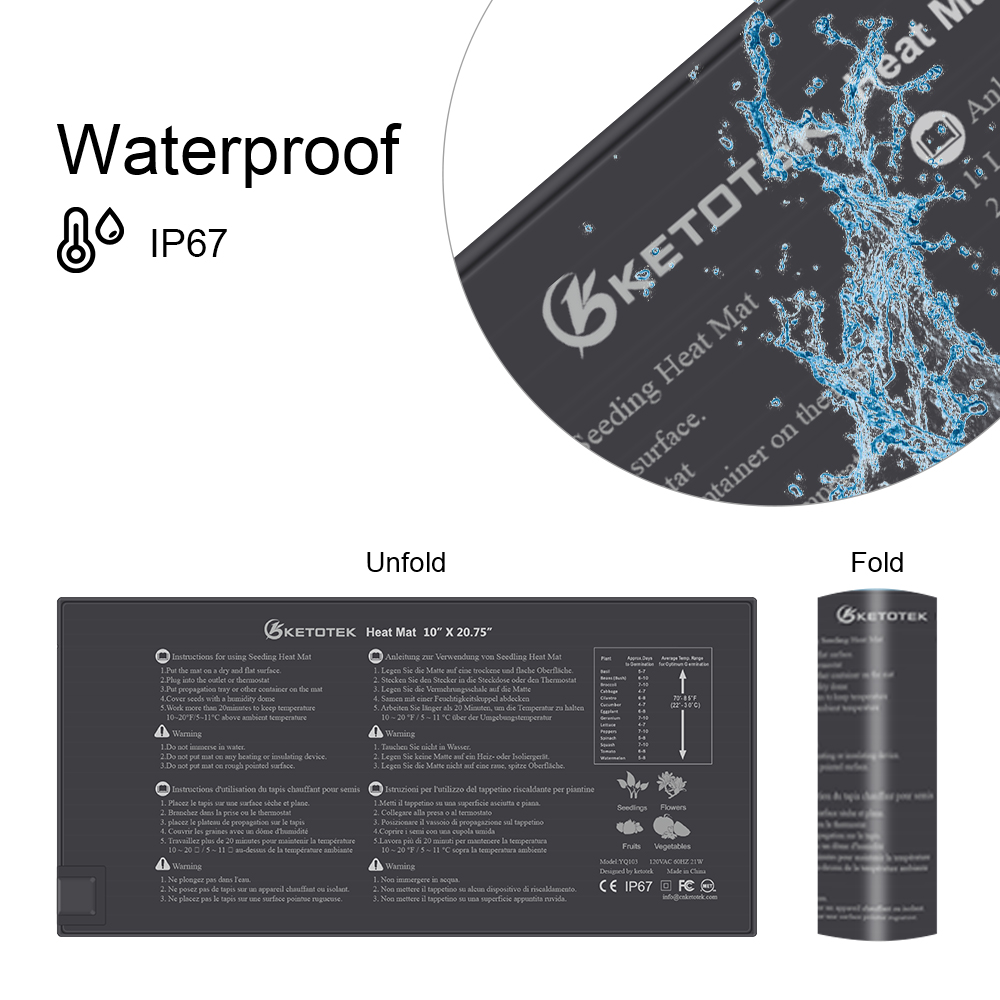 EU/US/UK Plug Heating Mat Wate - Gardening Tools Uk recensie en prijs