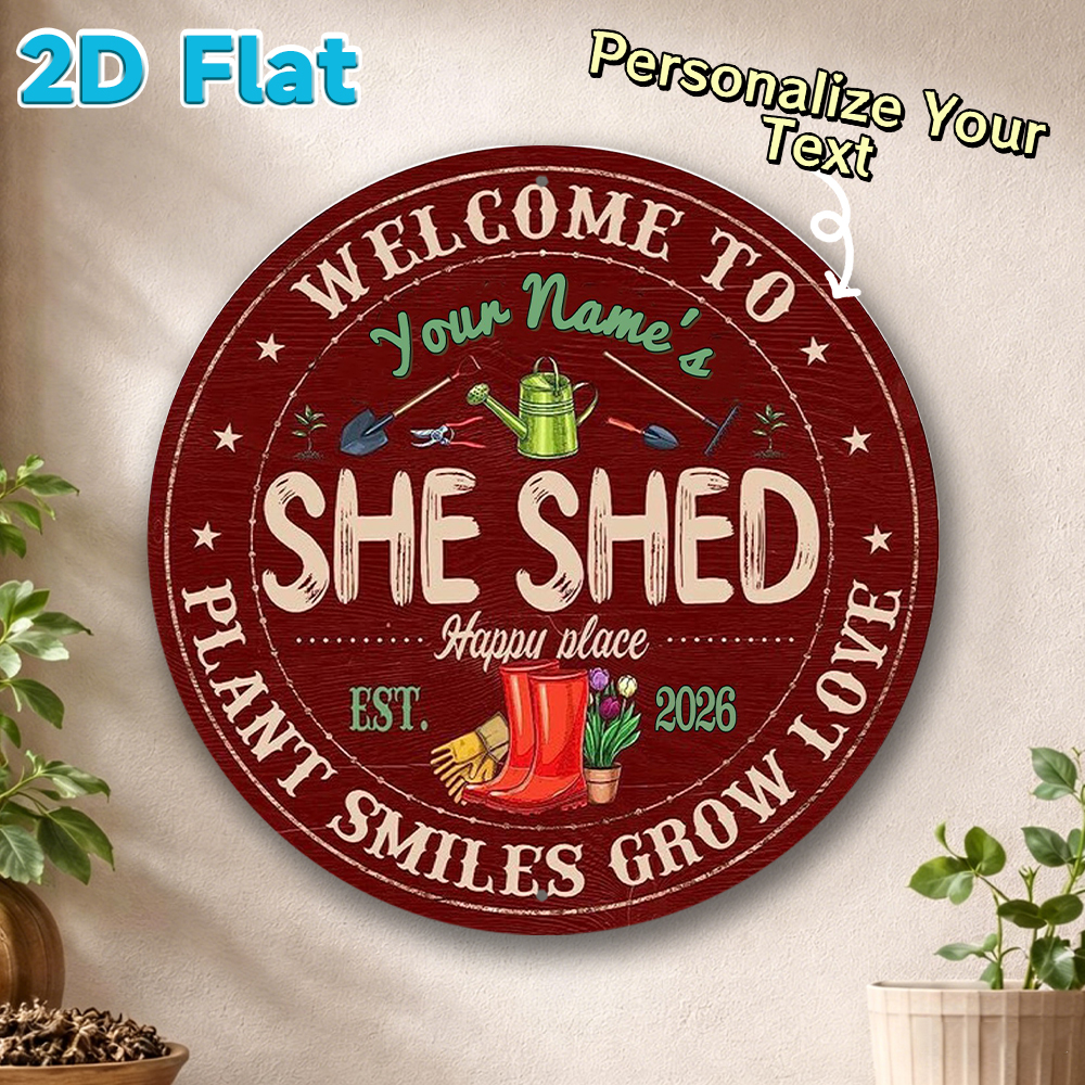 Custom Name & Year She Shed Ro - Gardening Tools Names recensie en prijs