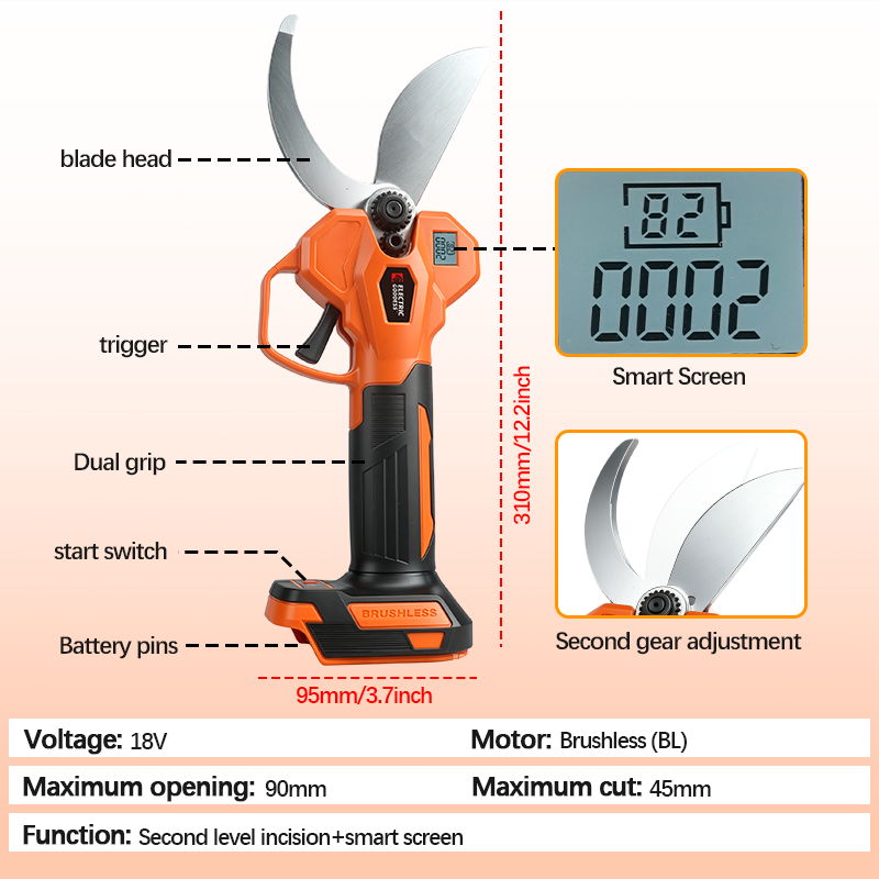 Electric Goddess Brushless 45m - Gardening Tools Scissors recensie en prijs