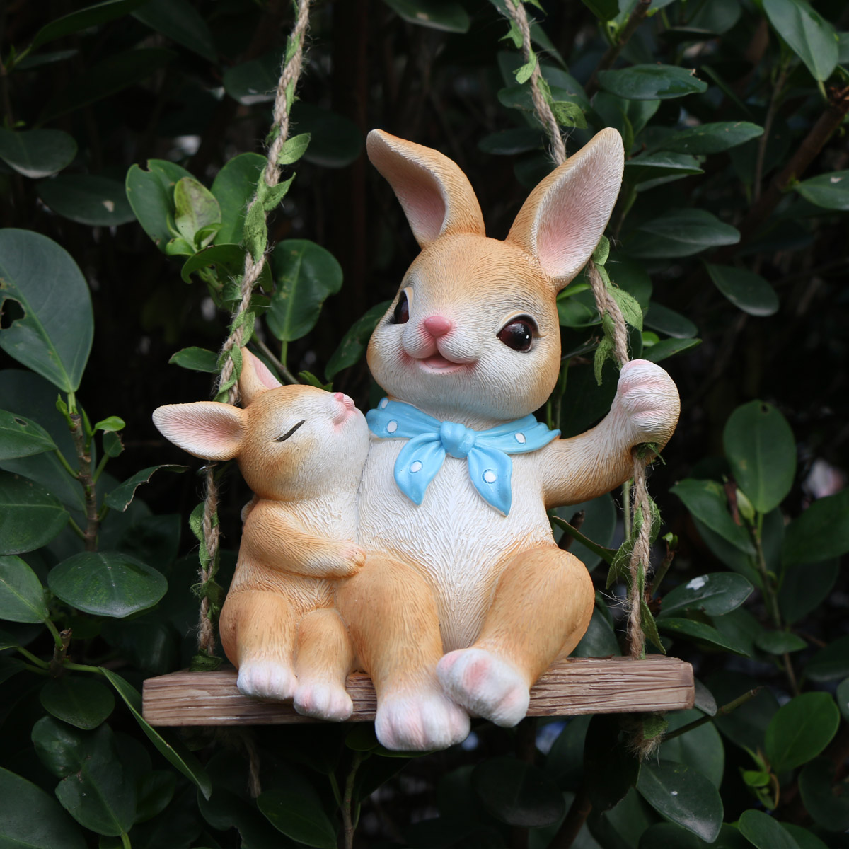 Adorable 1pc Resin Swing Rabbi - Gardening Tools Store recensie en prijs